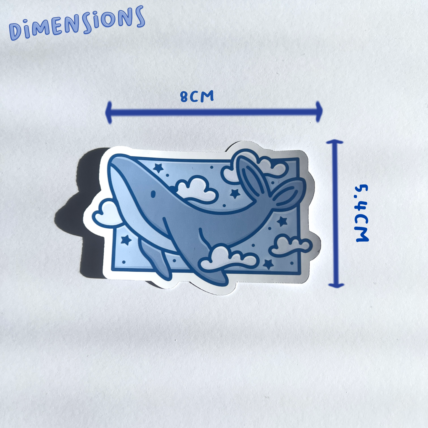 Celestial Whale Single Sticker