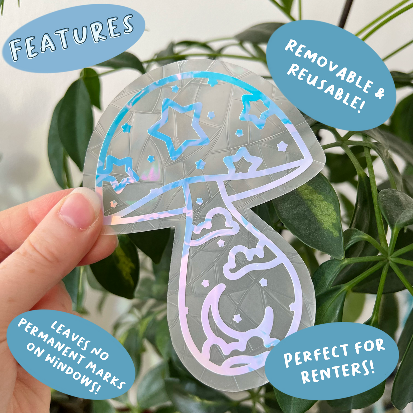 Celestial Mushroom Suncatcher