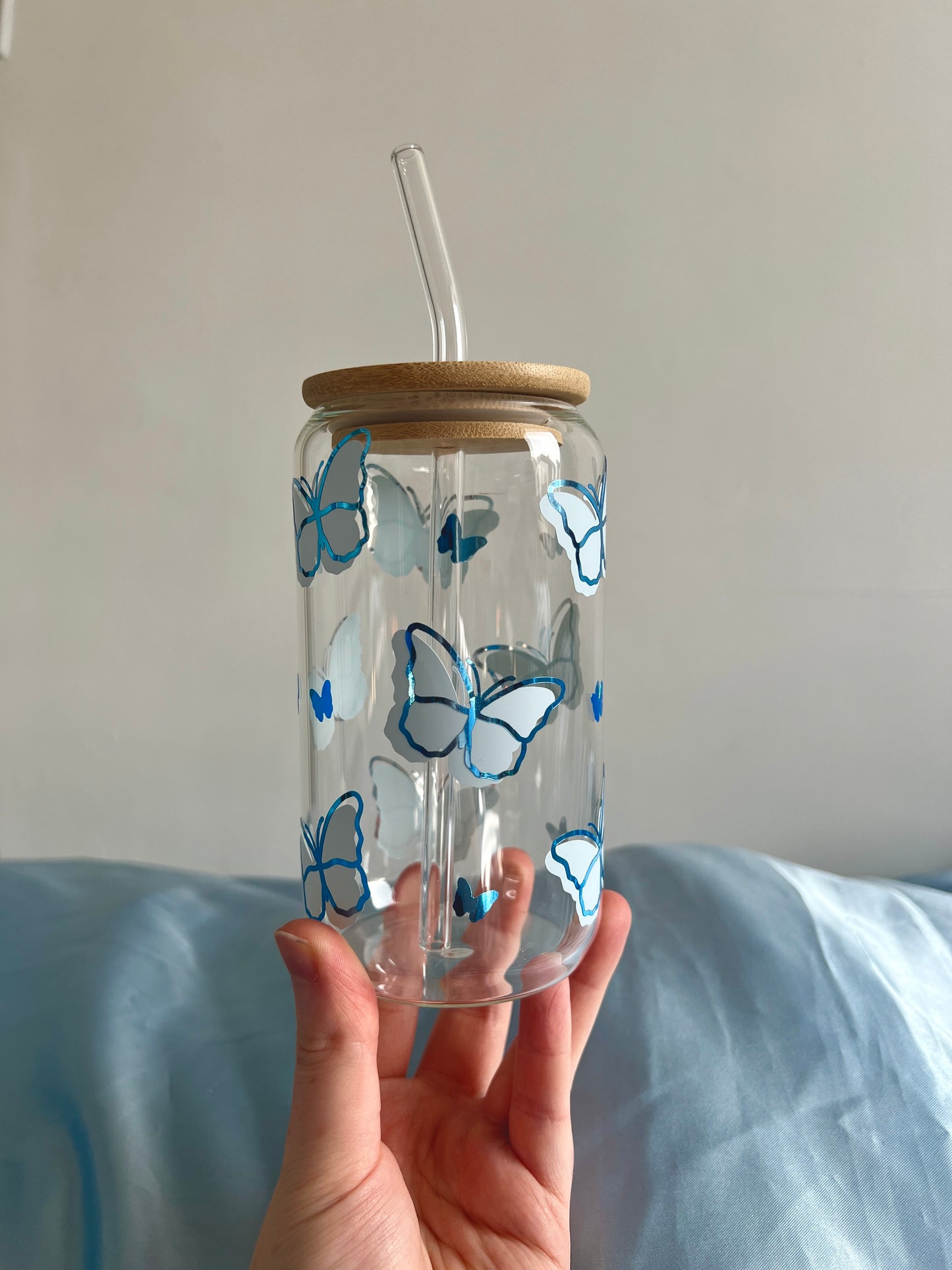 Blue Butterflies Can Cup