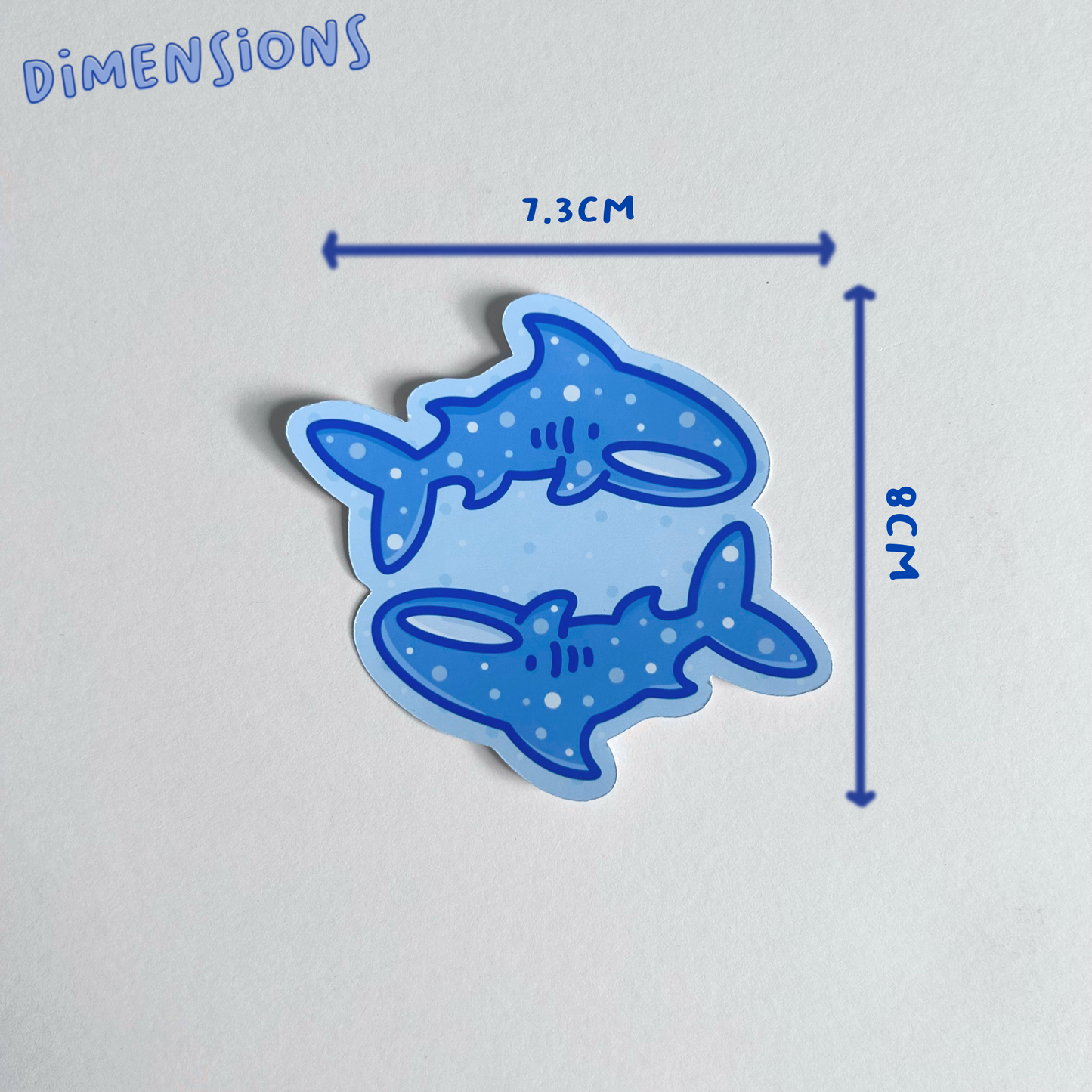 Whale Shark Pals Single Sticker