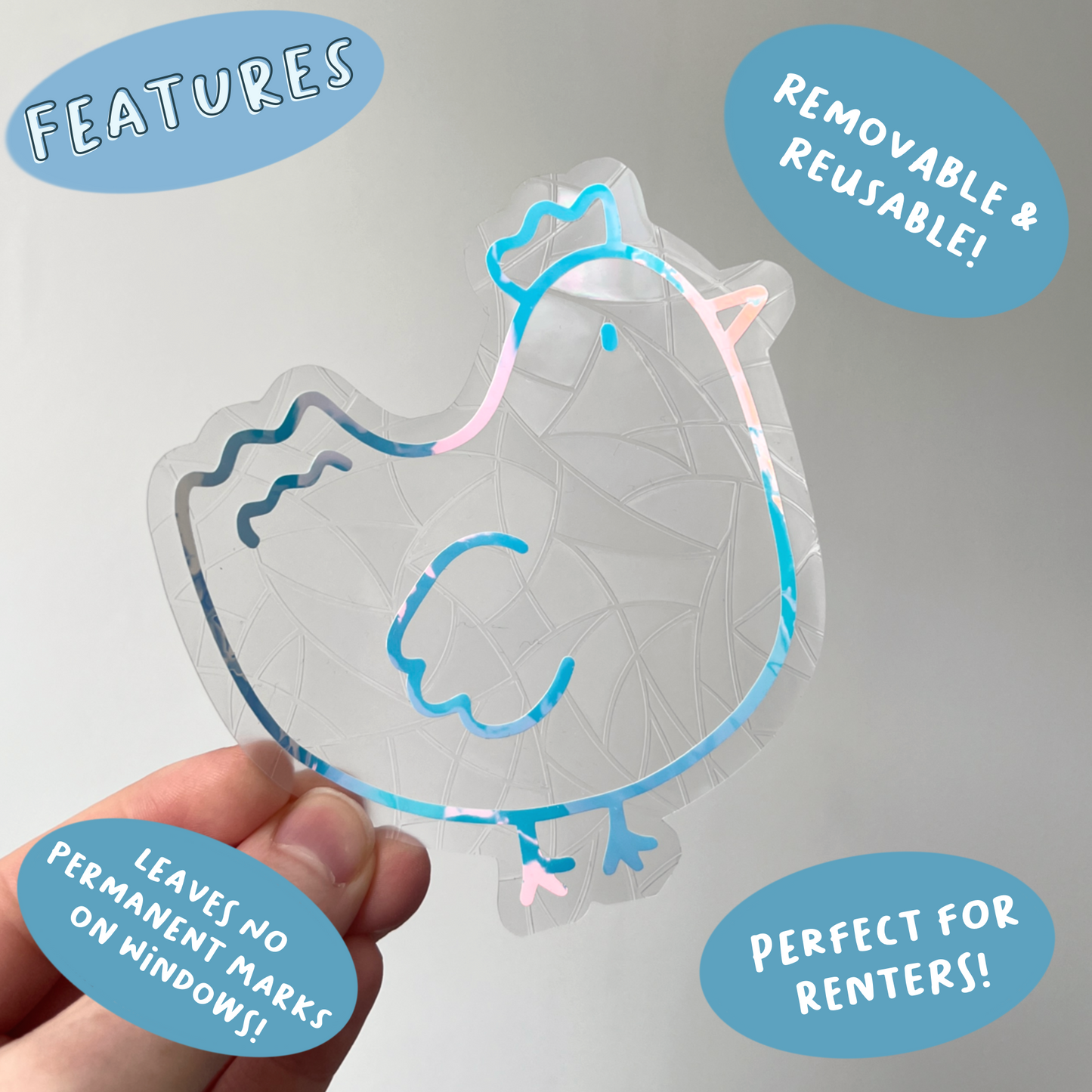 Chuck the Chicken Suncatcher