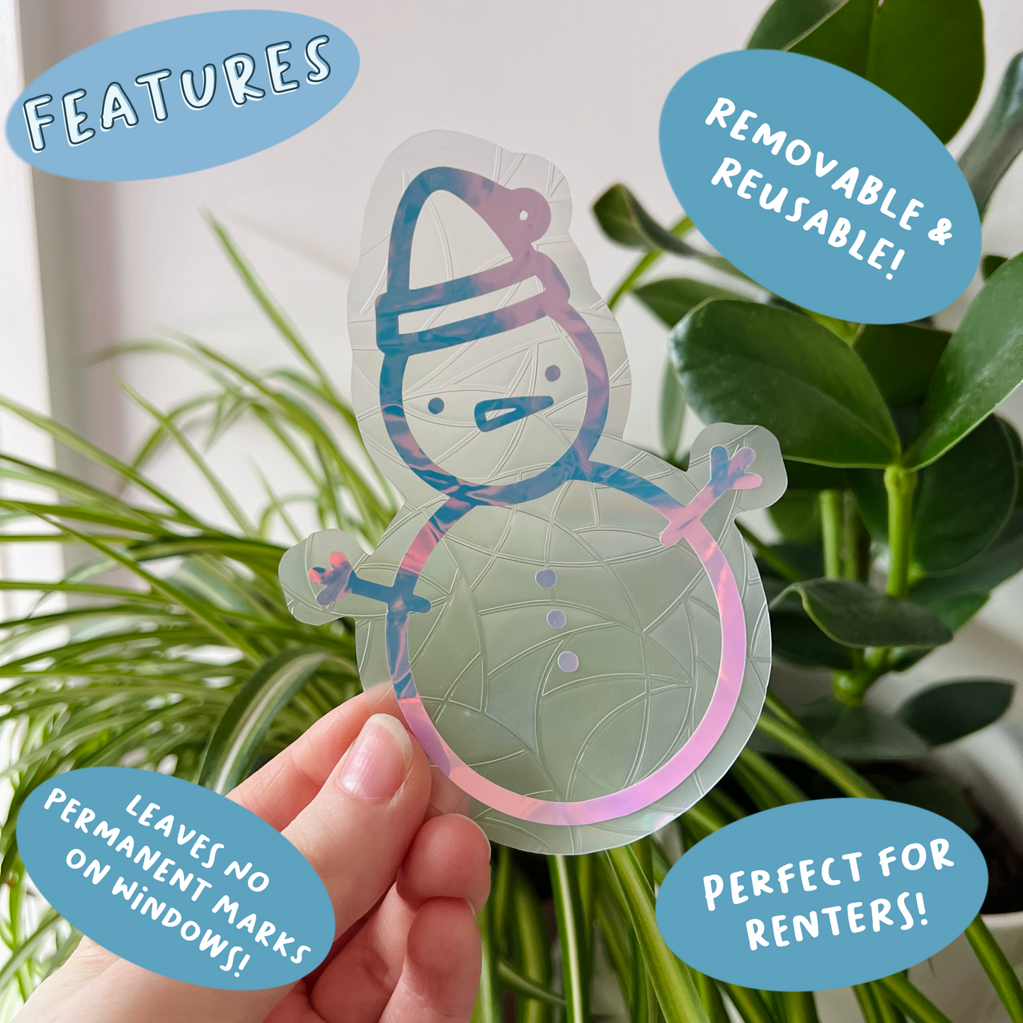 Snowman Suncatcher