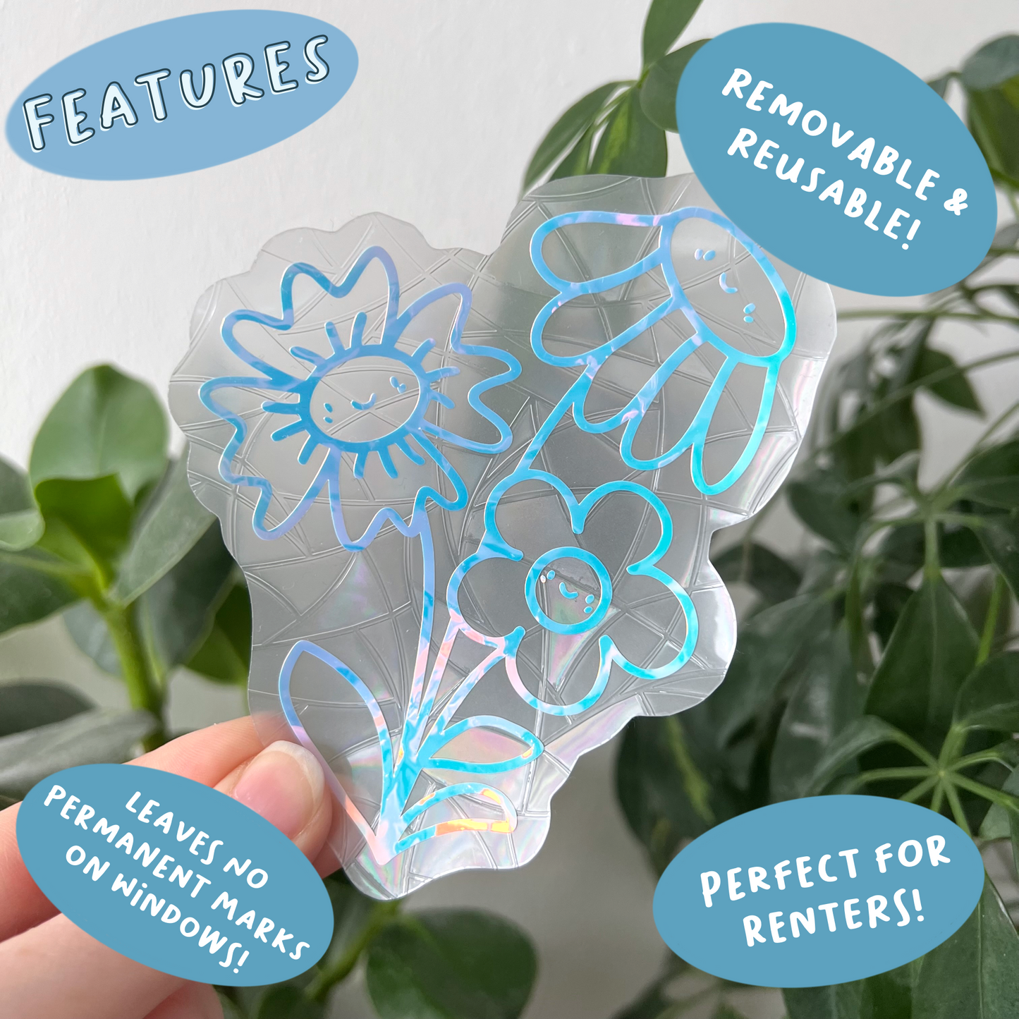 Happy Flowers Suncatcher