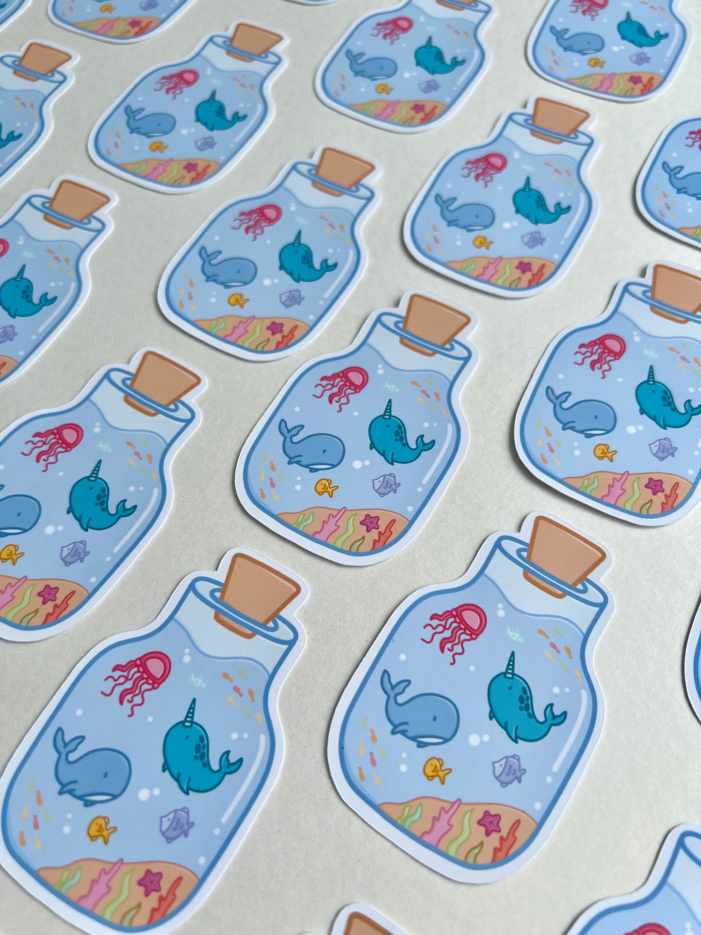 Ocean in a Bottle Single Sticker