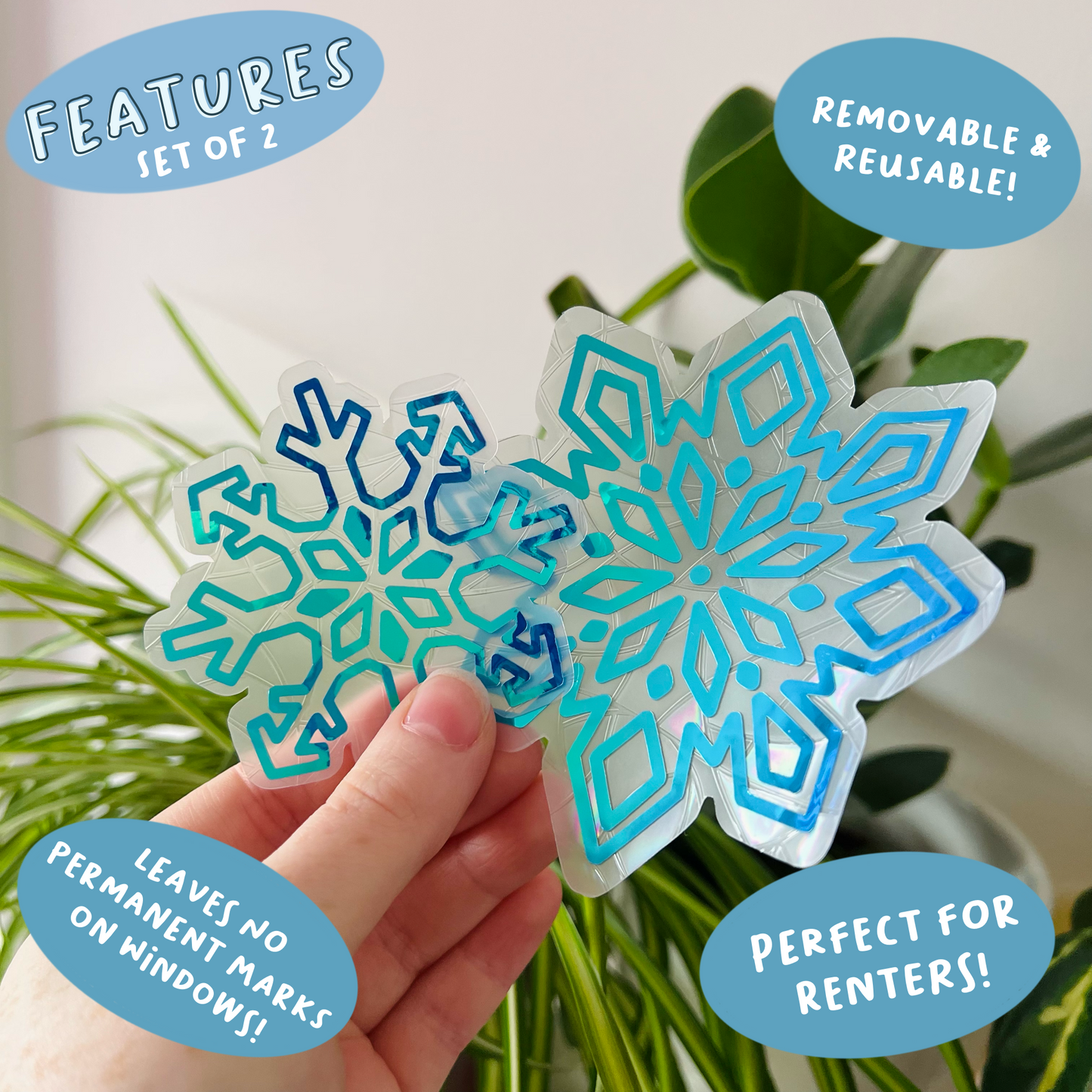 Snowflake Suncatcher Duo