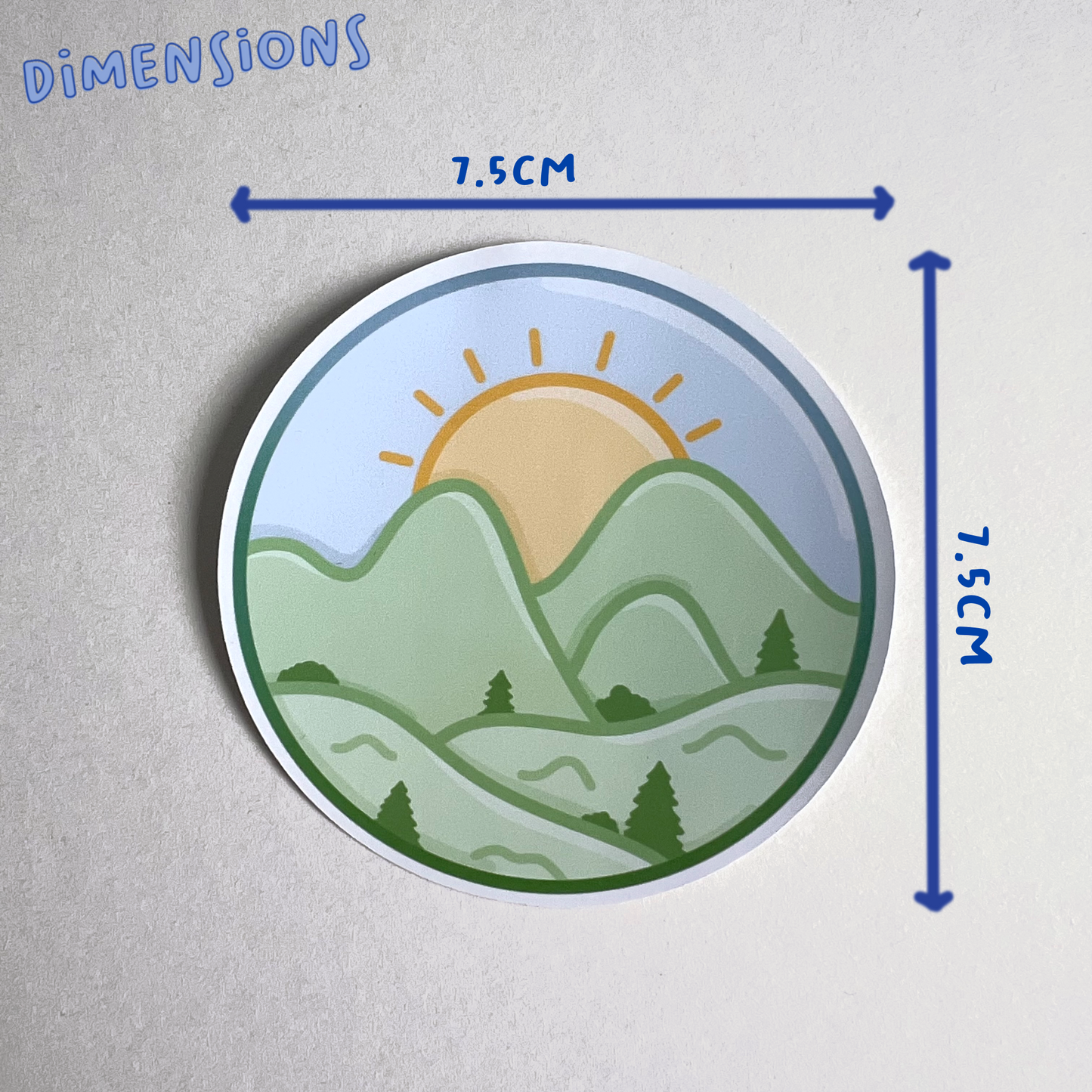 Countryside Scene Single Sticker