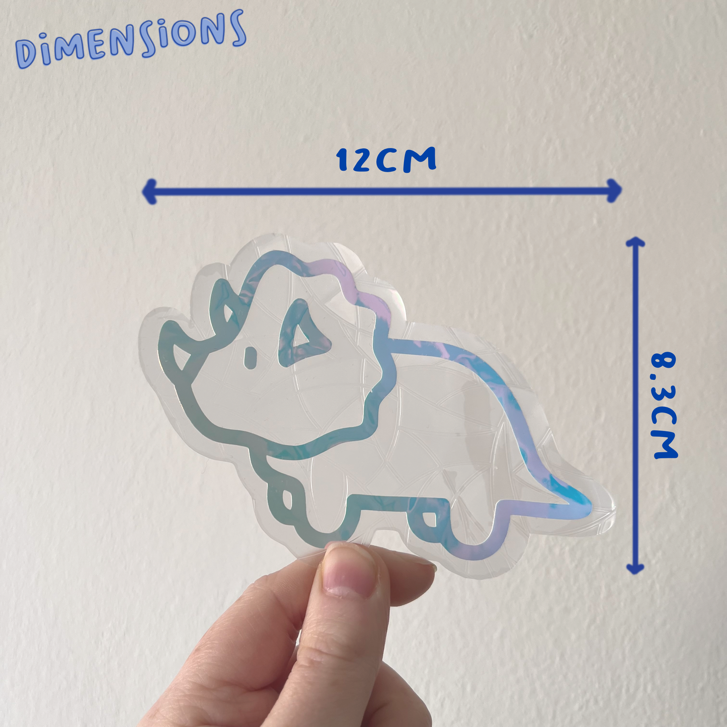 Trudy the Triceratops Suncatcher