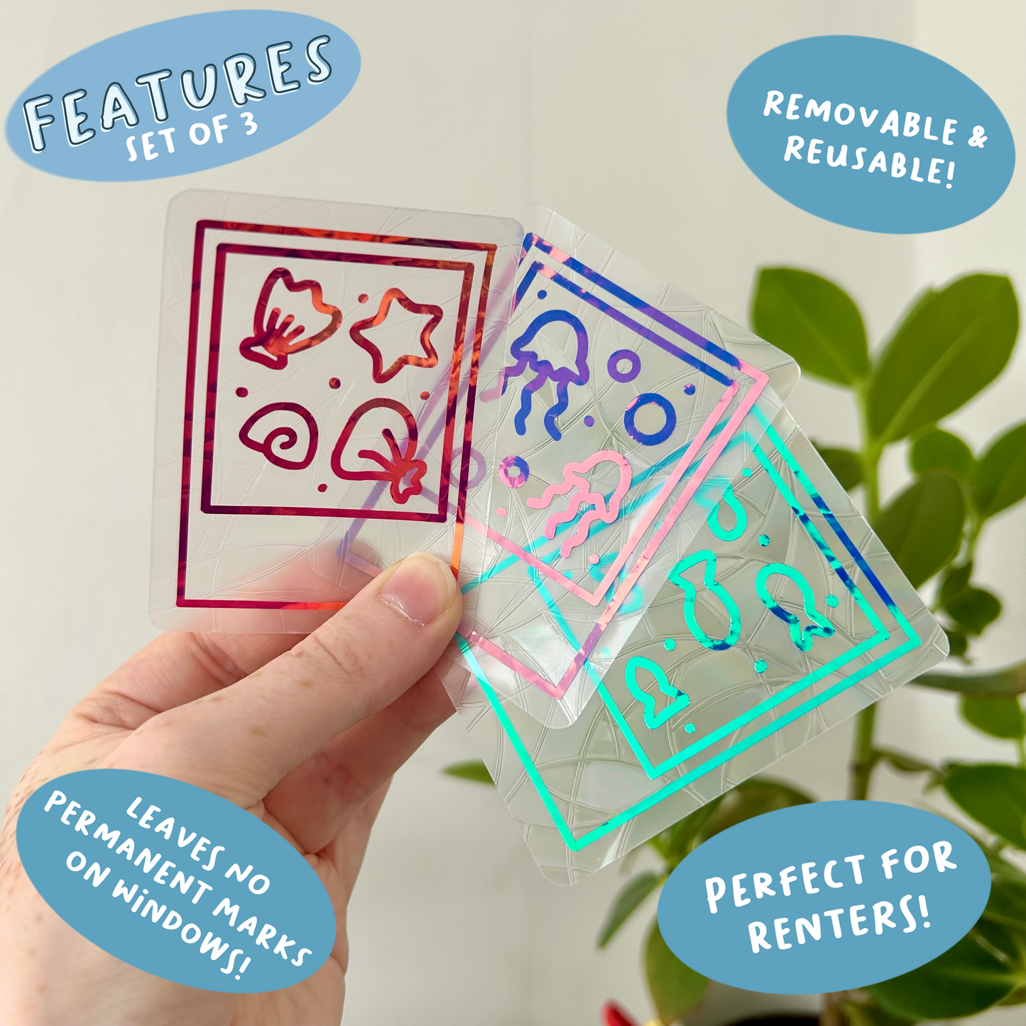 Mini Sealife Photo Suncatcher Set