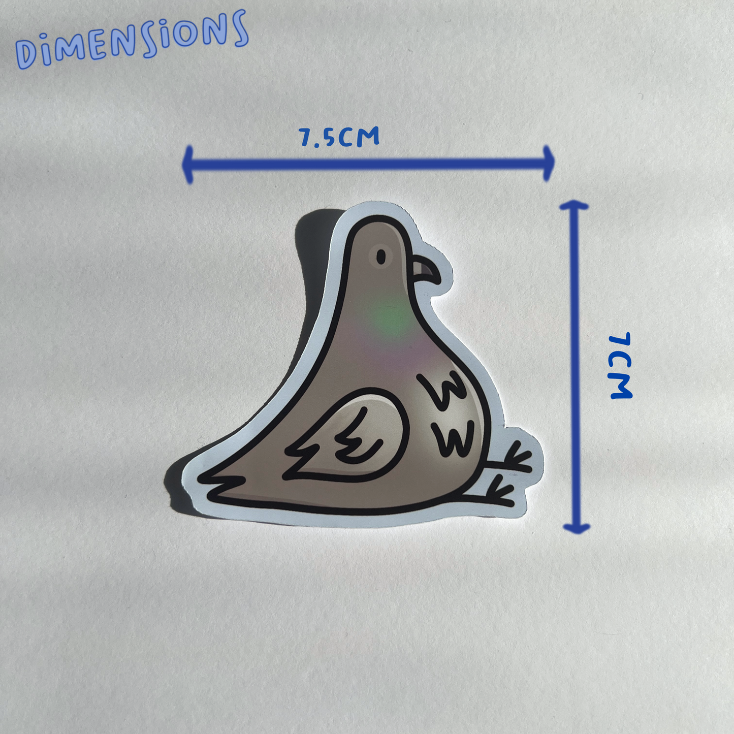 Stonk the Pigeon Single Sticker