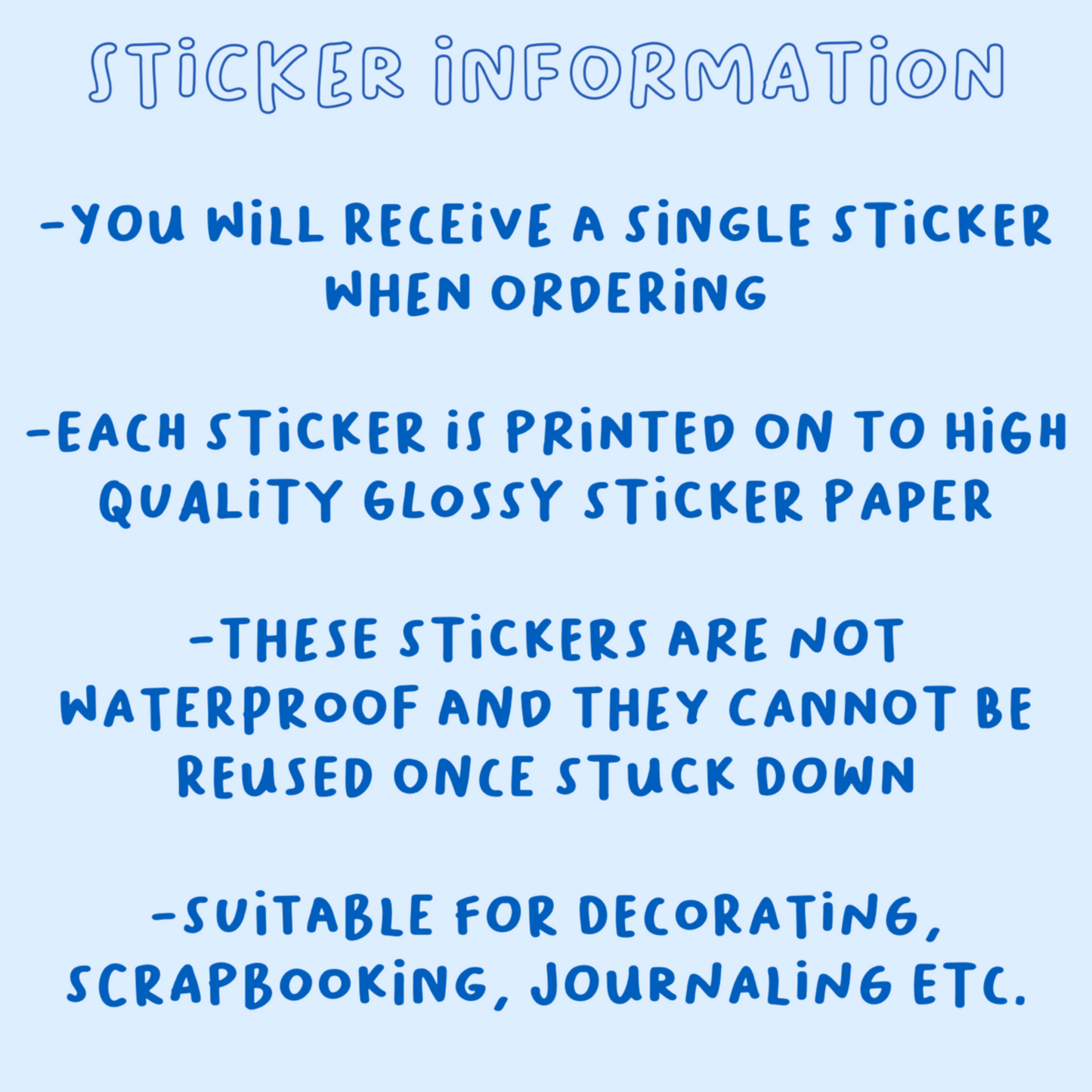 Blue Stingray Squad Single Sticker