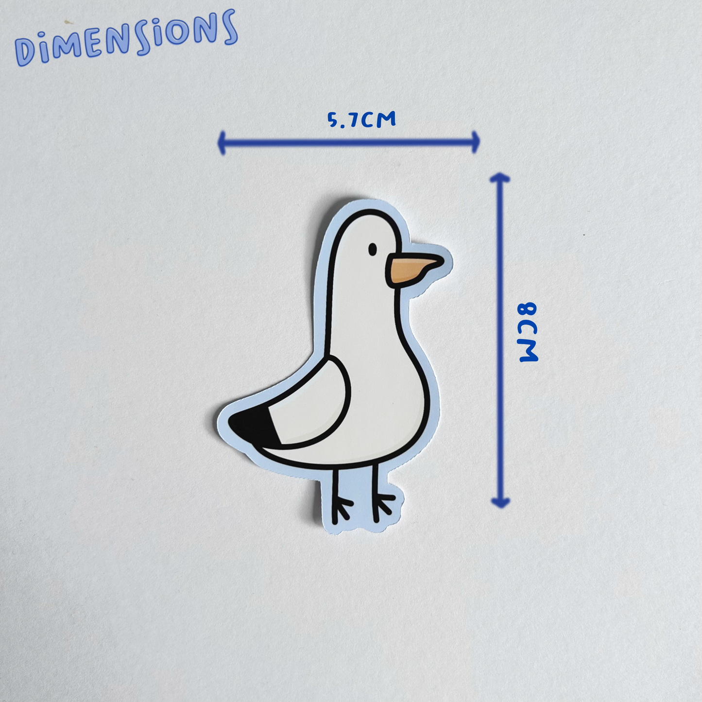Steve the Seagull Single Sticker