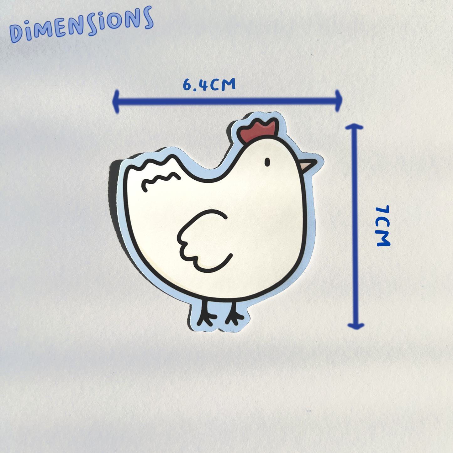 Chuck the Chicken Single Sticker
