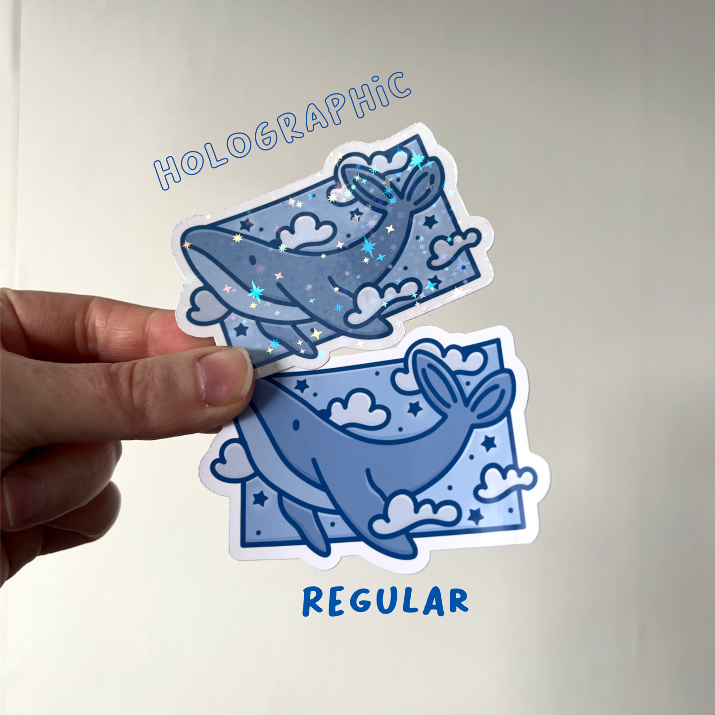 Celestial Whale Single Sticker