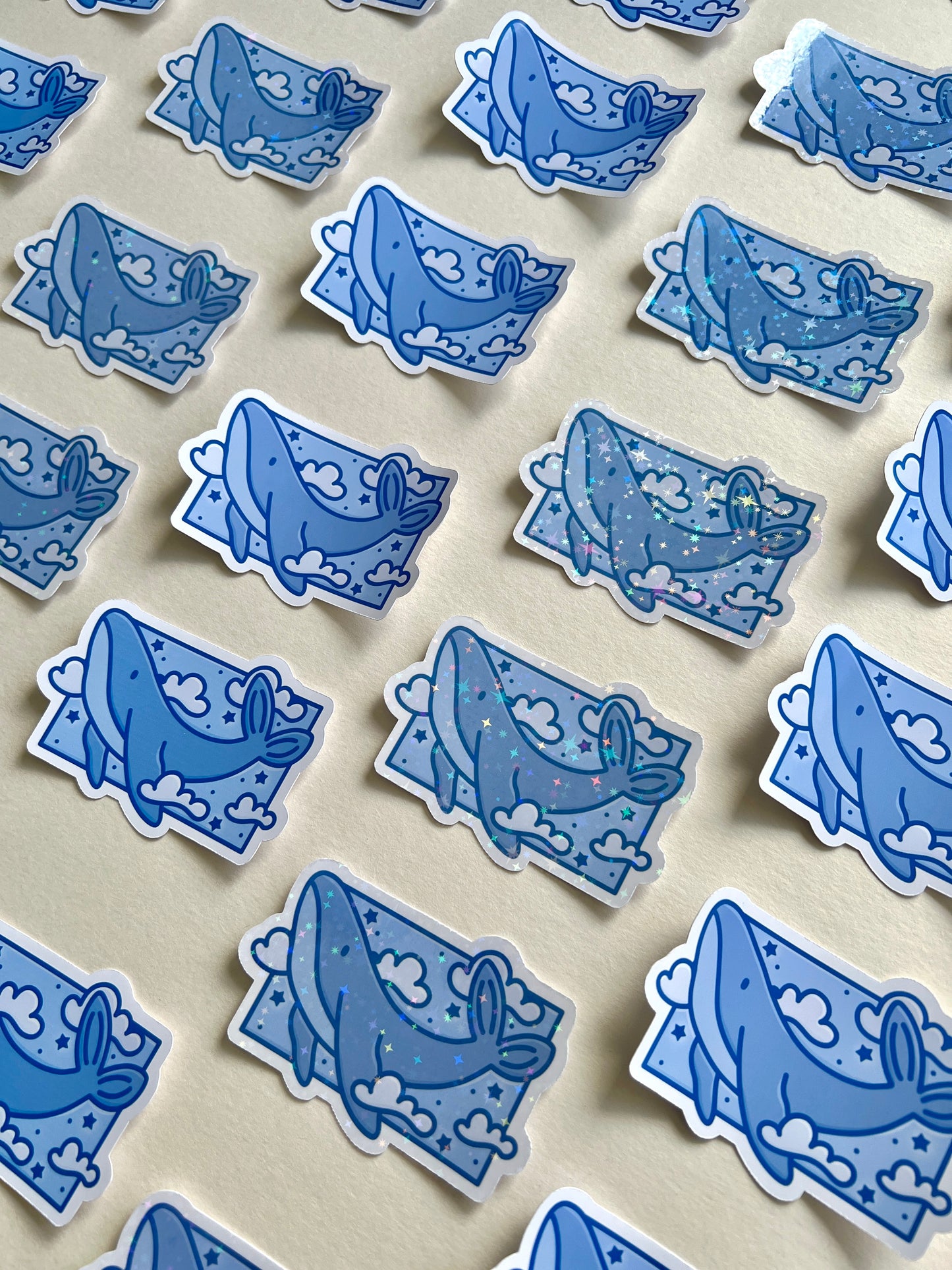 Celestial Whale Single Sticker