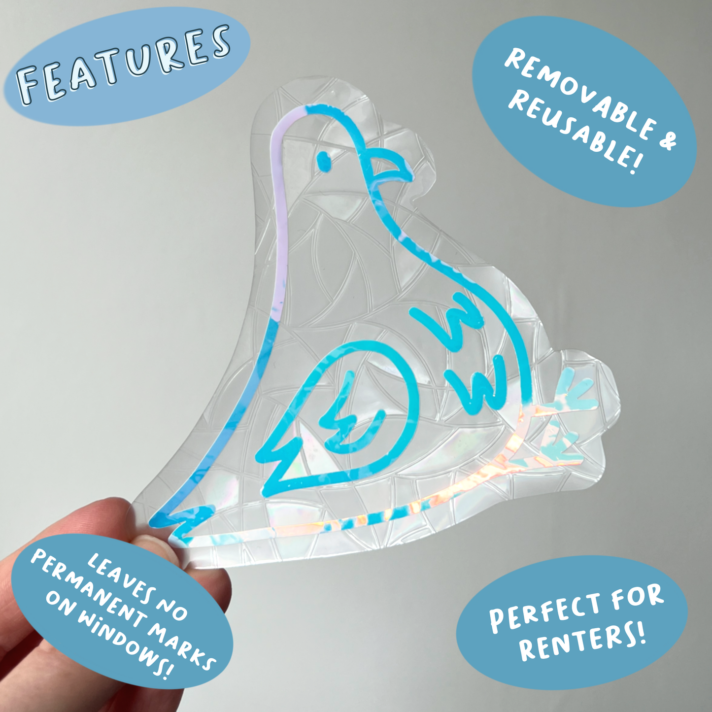 Stonk the Pigeon Suncatcher