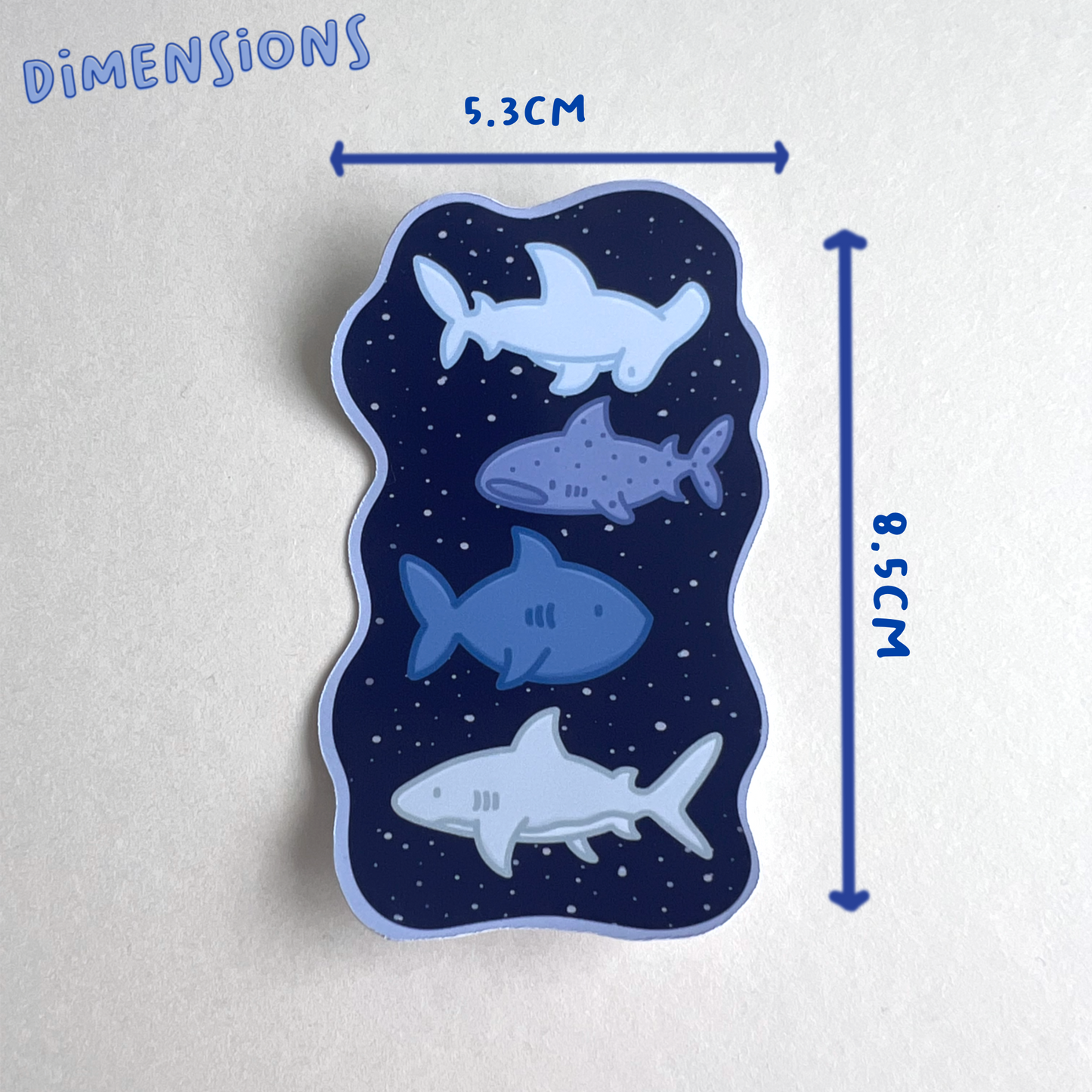 Shark Buddies Single Sticker