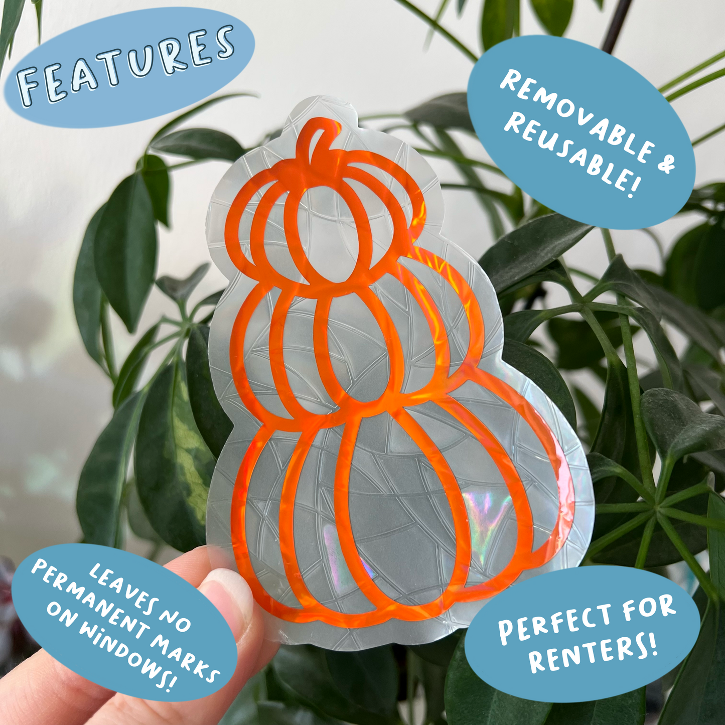 Pumpkin Stack Suncatcher