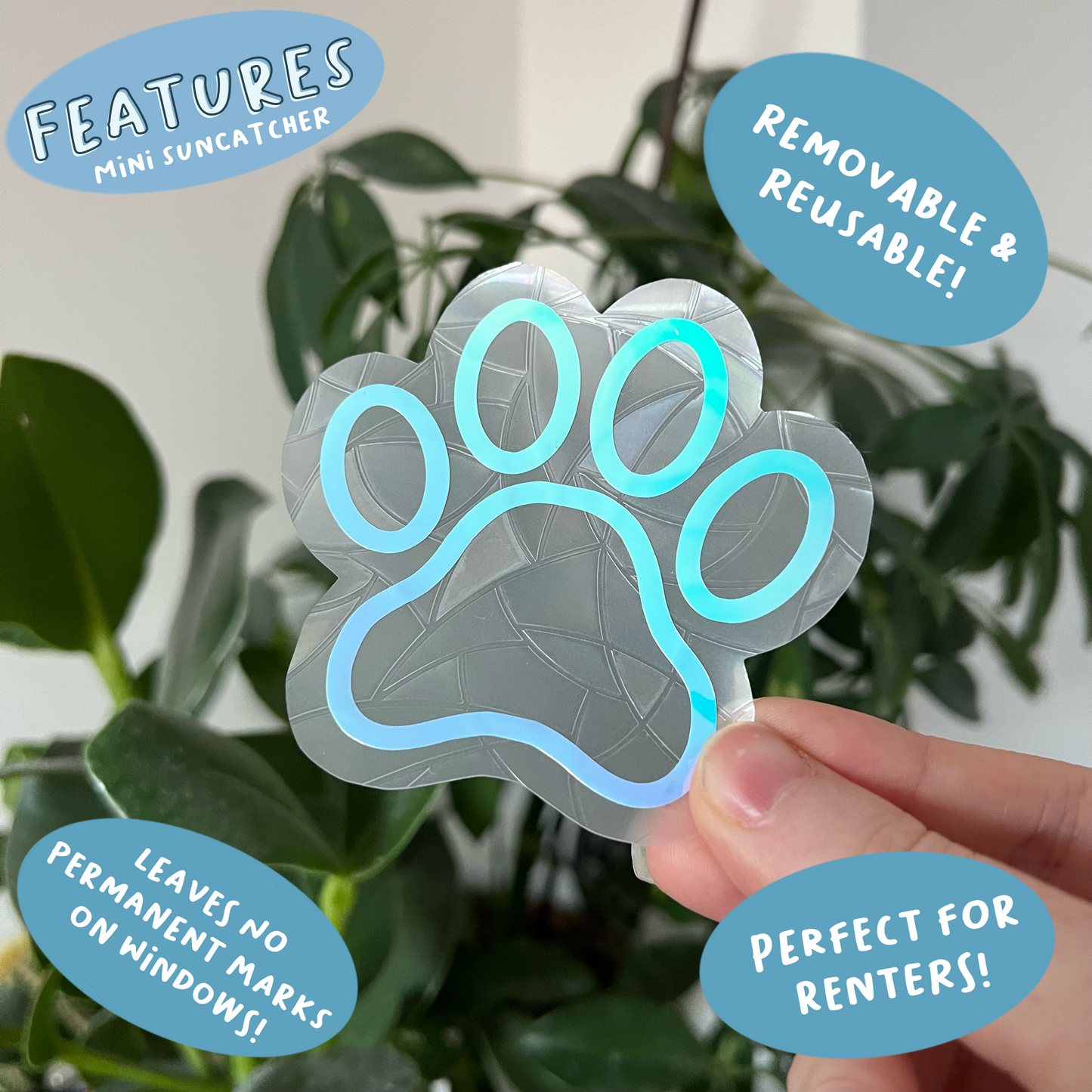 Mini Paw Print Suncatcher