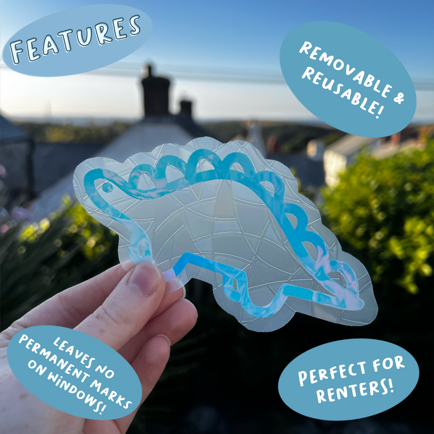 Dinky the Stegosaurus Suncatcher