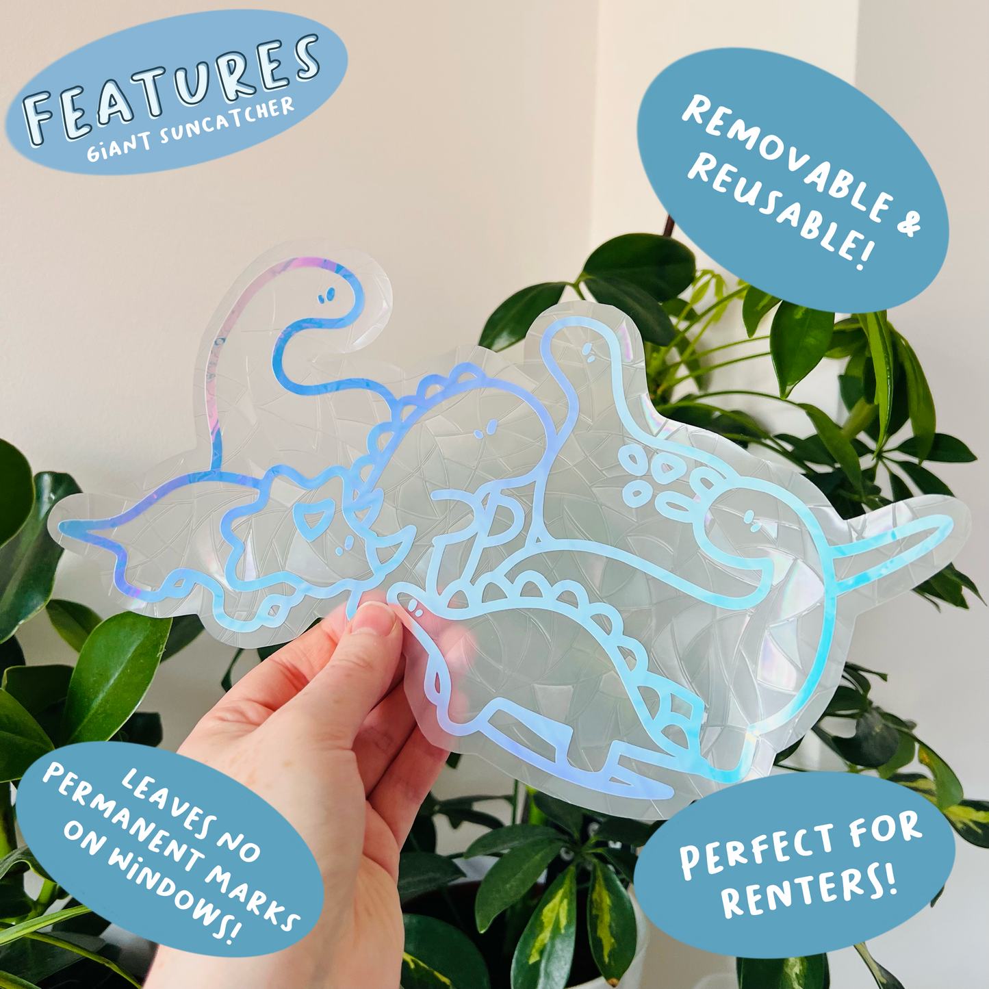 Giant Dino Squad Suncatcher