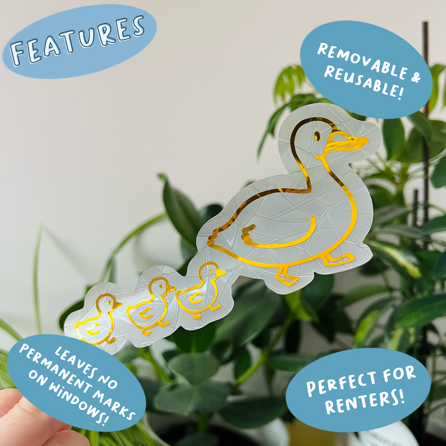 Ducks in a Row Suncatcher