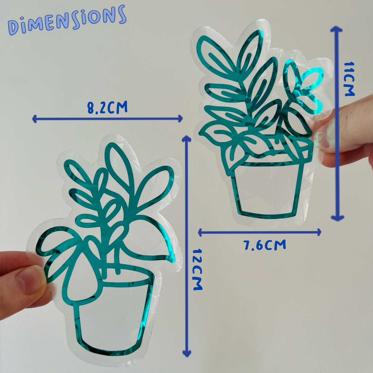 Potted Plant Suncatcher Set