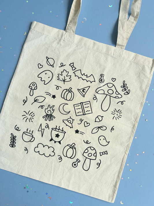 Autumn Doodles Tote Bag