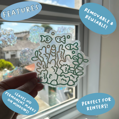 Coral Reef Suncatcher Sticker