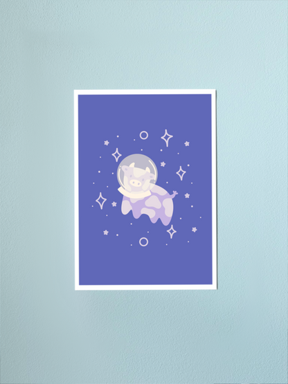 Space Cow Print
