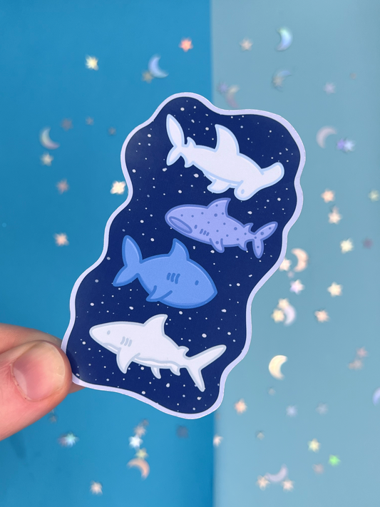 Shark Buddies Single Sticker