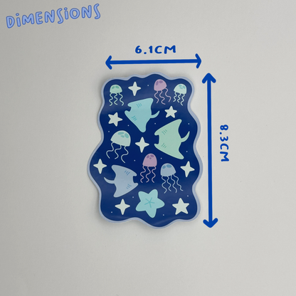 Celestial Ocean Single Sticker
