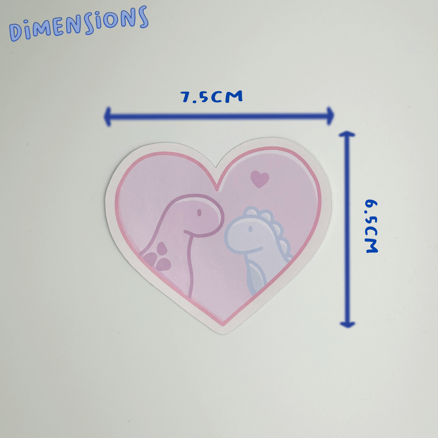 Dinos in Love Single Sticker