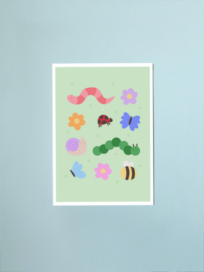 Garden Friends Print