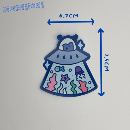 Space Shark Single Sticker