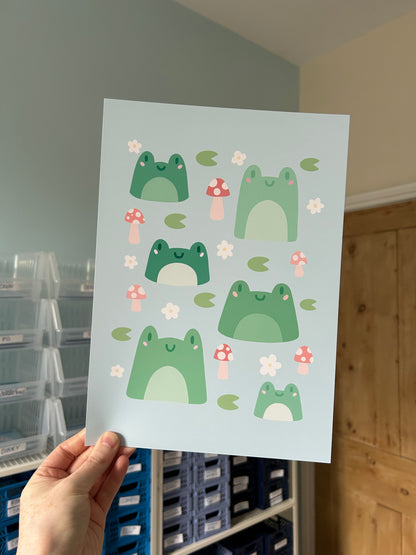 Frog Friends Print