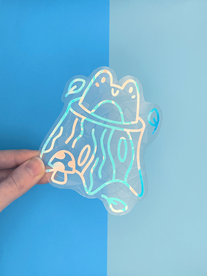 Frog on a Log Suncatcher