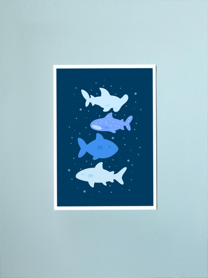 Shark Buddies Print