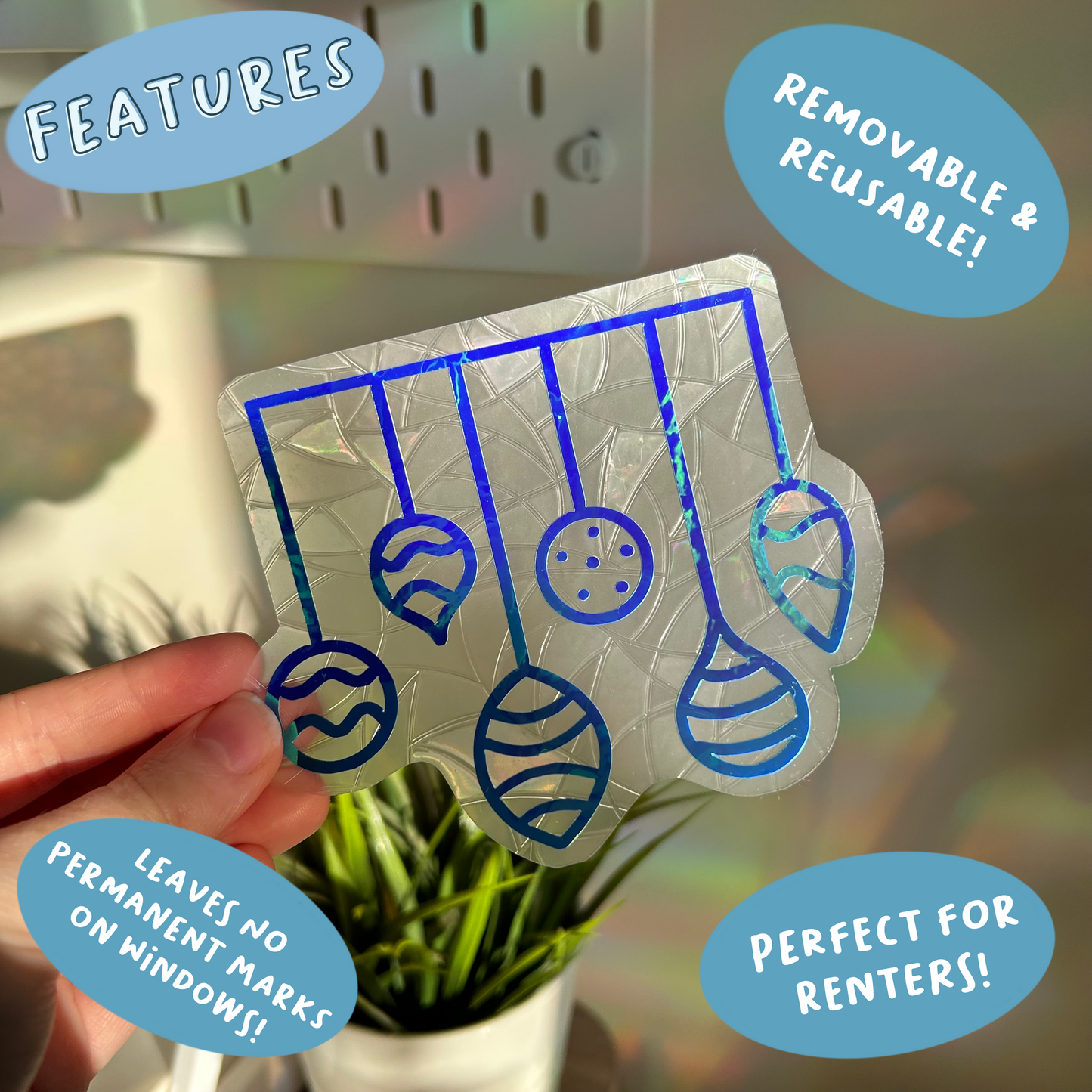 Hanging Baubles Suncatcher