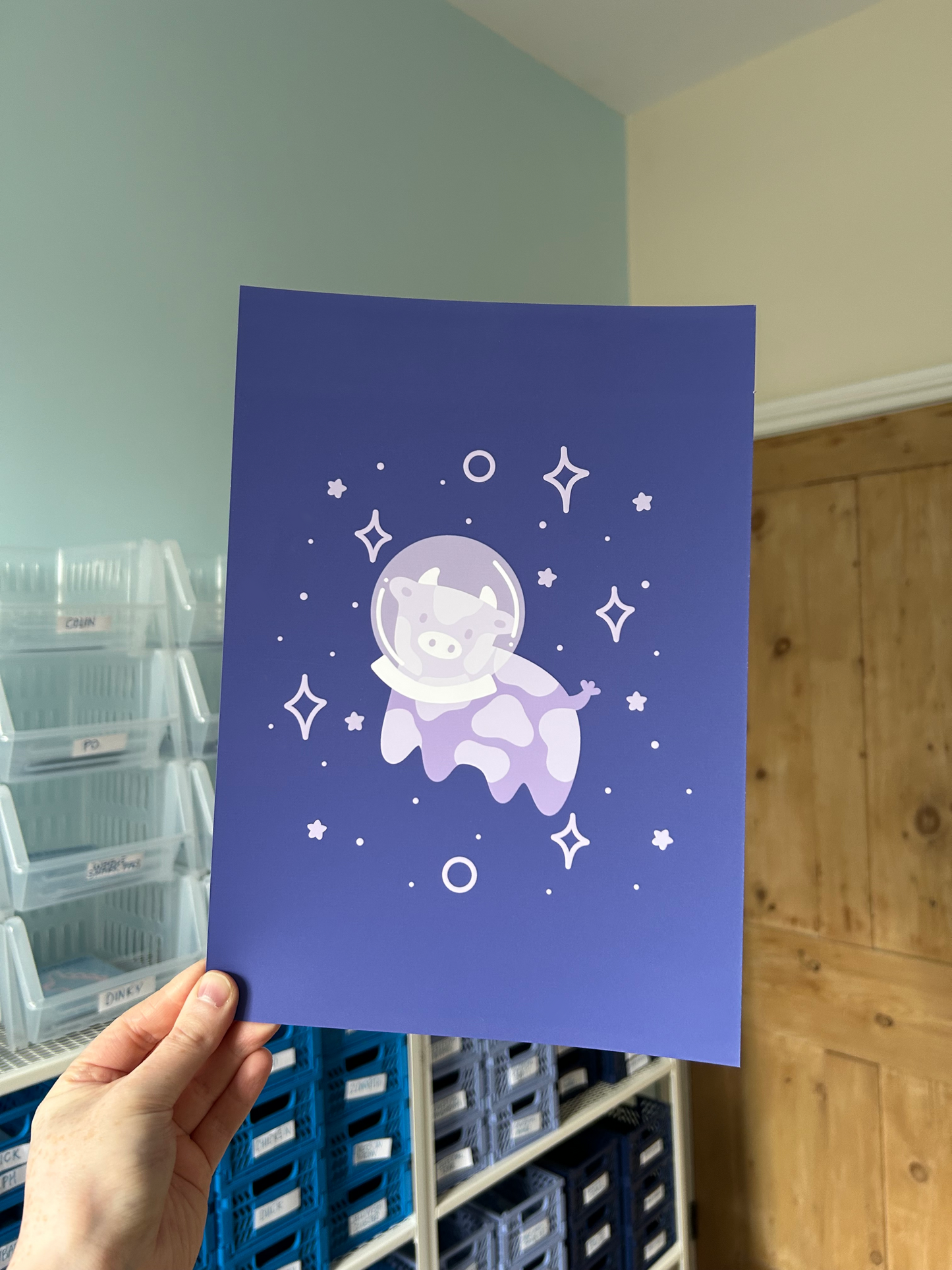 Space Cow Print