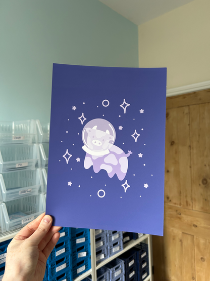 Space Cow Print