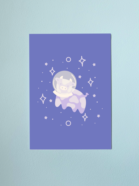 Space Cow Print