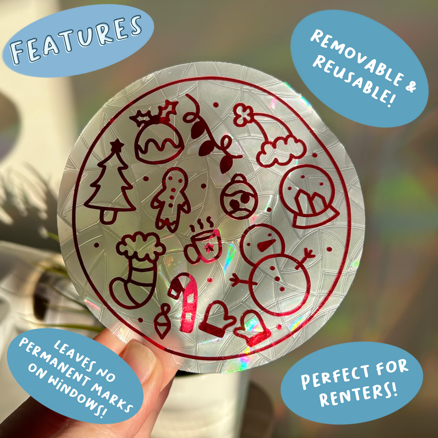 Winter Doodles Suncatcher