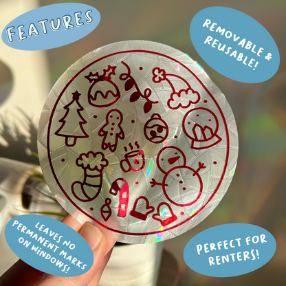 Winter Doodles Suncatcher