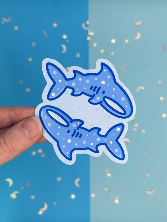 Whale Shark Pals Single Sticker