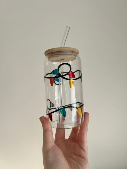Christmas Can Cups *straw included*