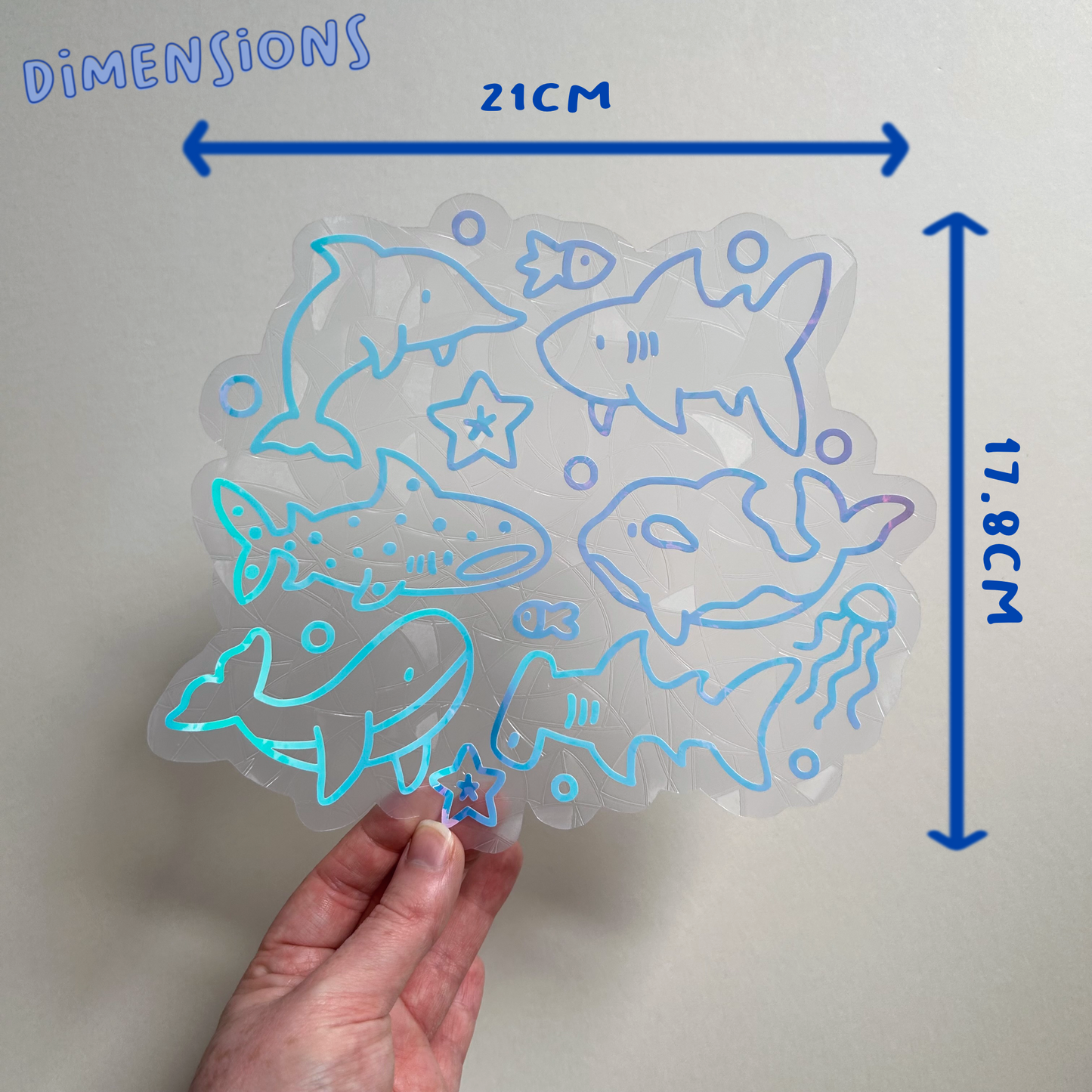 Giant Ocean Buddies Suncatcher Sticker