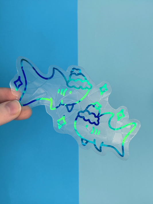 Festive Sharks Suncatcher
