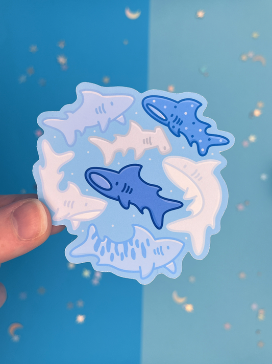 Shark Squad Single Sticker