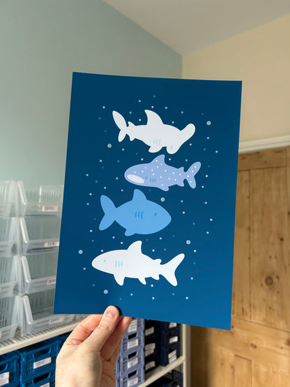 Shark Buddies Print