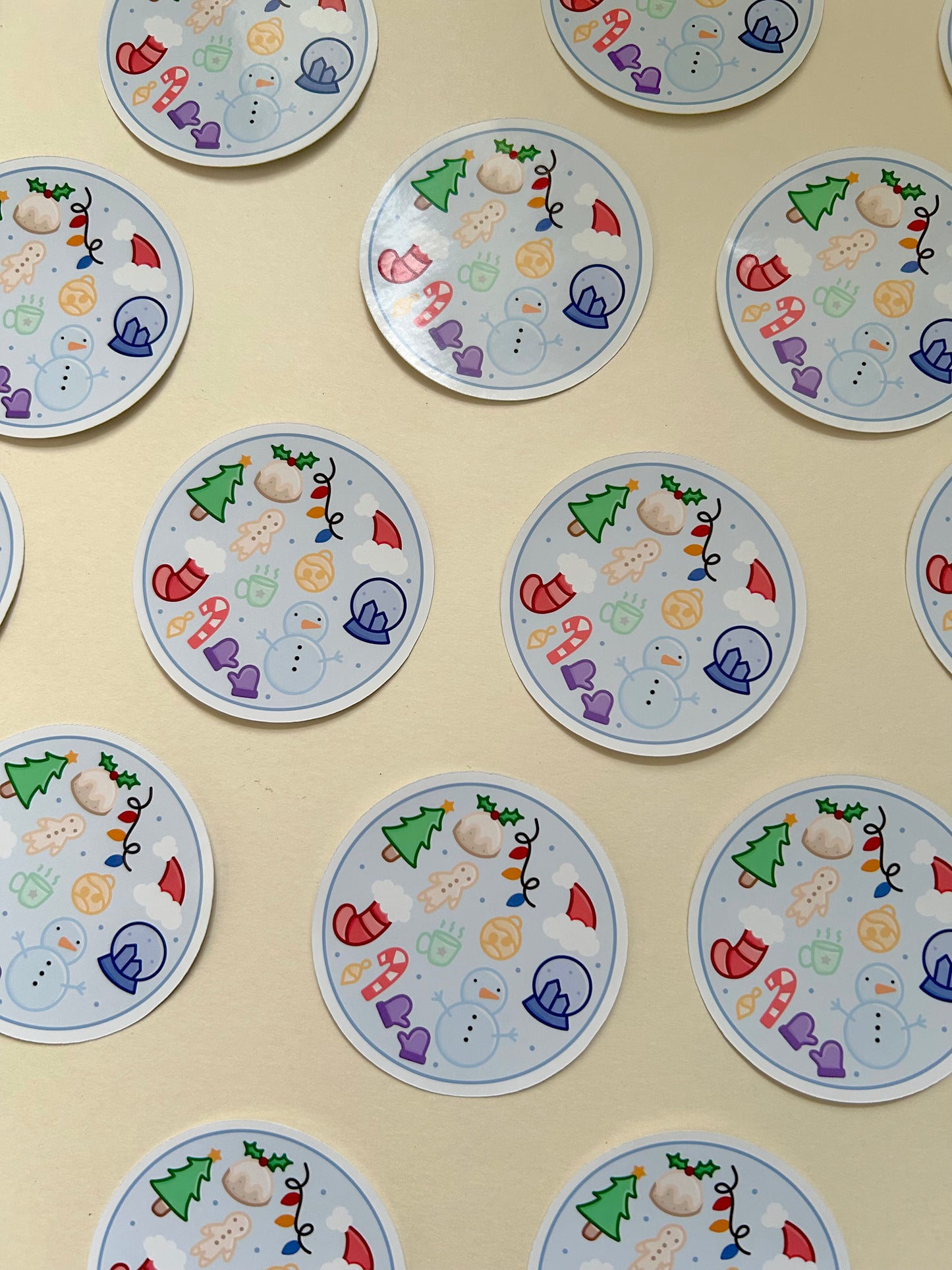 Winter Doodles Single Sticker